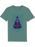 Yoga T-Shirt Unisex „Lila Buddha“ mit Spruch