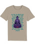 Yoga T-Shirt Unisex „Lila Buddha“ mit Spruch