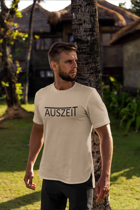 Naturfarbenes T-Shirt in Dessert Optik oder Farbe. Dieses T-Shirt in Wüstenfarben oder Beige ist ideal für Personen die Naturtöne lieben.