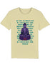 Yoga T-Shirt Unisex „Lila Buddha“ mit Spruch