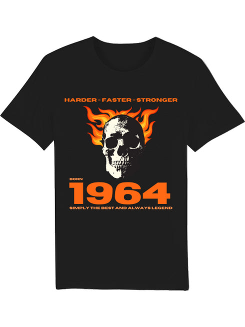 Geburtstags T-Shirt Born 1964 Harder - Faster - Stronger