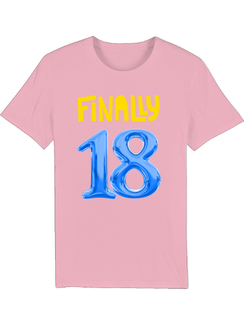 Geburtstags T-Shirt Finally 18